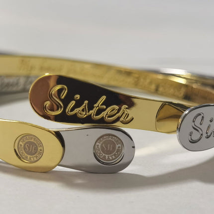 Sister Bracelets,  Engraved Bracelets My best friend from the start