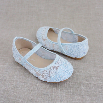 Crochet Lace Mary Jane Flats