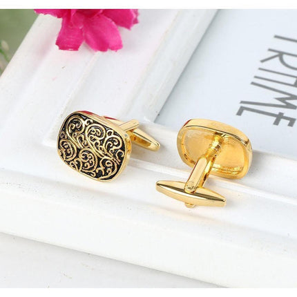 Snazzy Boxed Gold Cufflinks