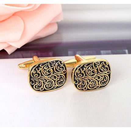 Snazzy Boxed Gold Cufflinks