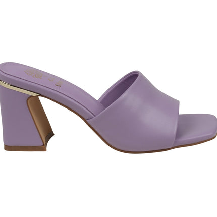 Women's Soho Lilac Square Toe Heeled Sandals