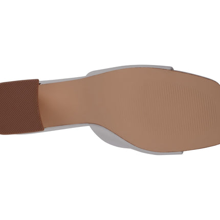 Women's Soho White Square Toe Heeled Sandals