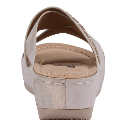 Soraya Gold Wedge Sandal