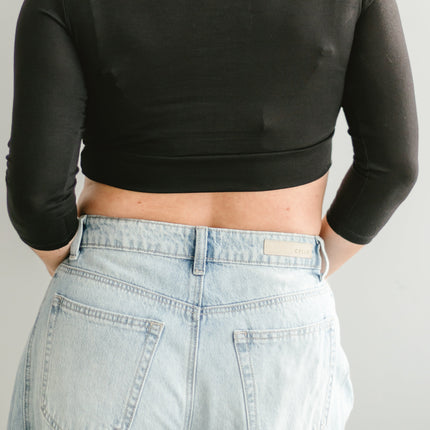 Halftee Square Neck 3/4 Sleeve