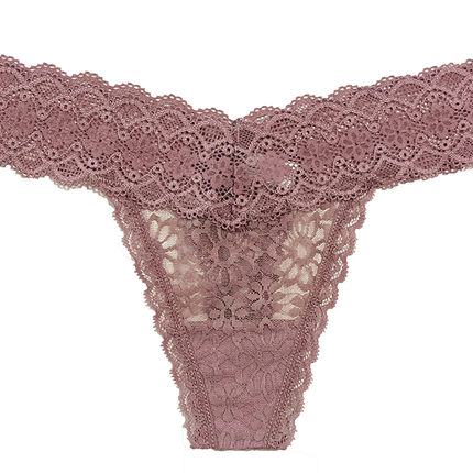 V-Front Lace Thong