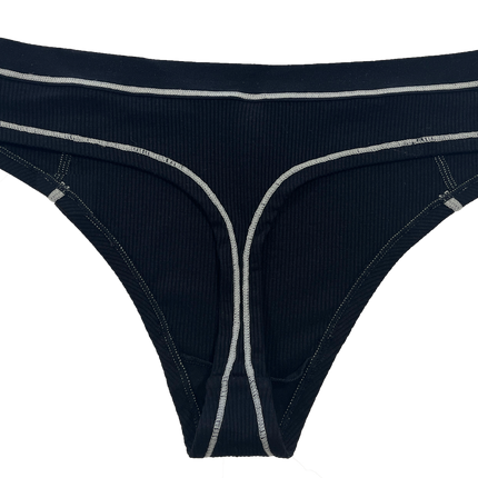 Modal Thong with Contrast Stitch, XS-2X