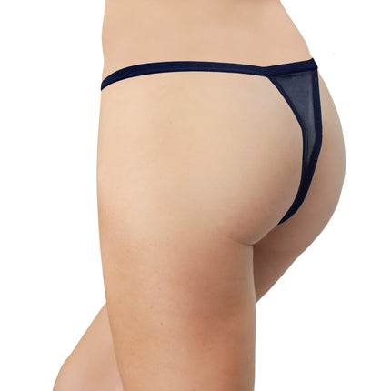 Mesh Thong with Elastic Waist, XS-2X - Buy More Save More