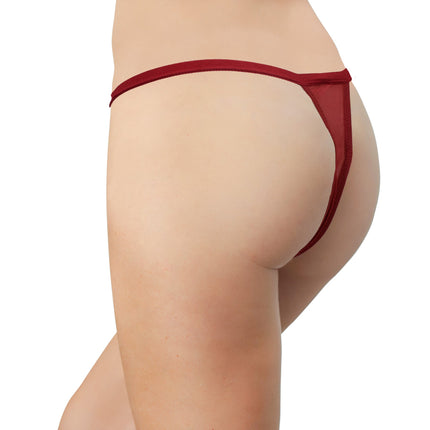 Mesh Thong with Elastic Waist, XS-2X - Buy More Save More