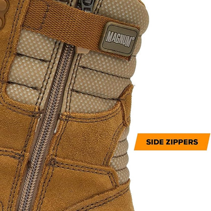 MAG SHIELD Suede Leather 8" Work Boot SZ WP
