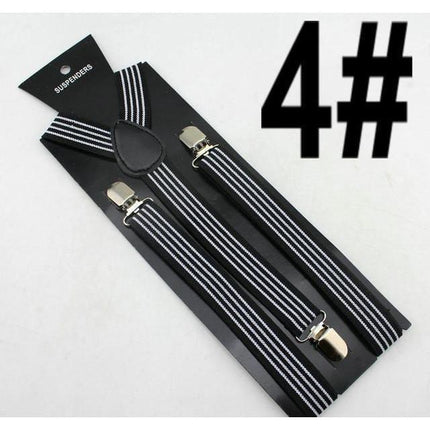 Thin Stripes Collection Suspenders - 5 Colors