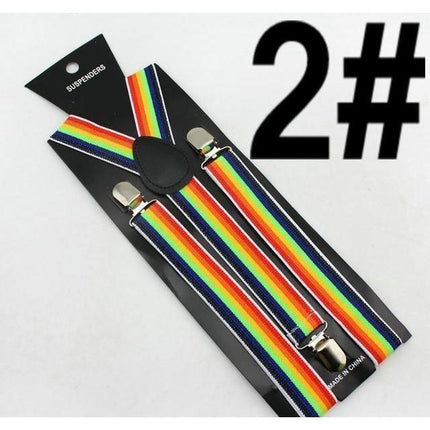 Thin Stripes Collection Suspenders - 5 Colors