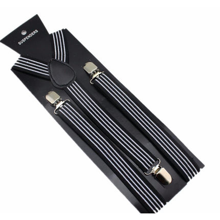 Thin Stripes Collection Suspenders - 5 Colors