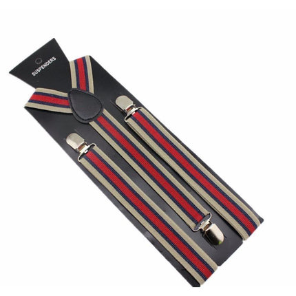 Thin Stripes Collection Suspenders - 5 Colors