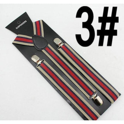 Thin Stripes Collection Suspenders - 5 Colors