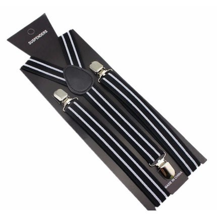 Thin Stripes Collection Suspenders - 5 Colors