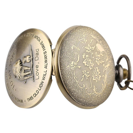To My Son Bronze Pocket Watch