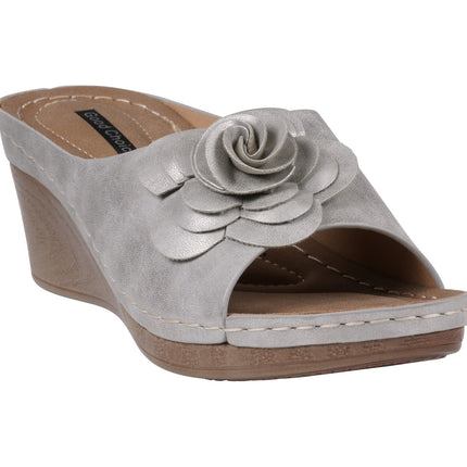 Women's Tokyo Silver Wedge Sandals