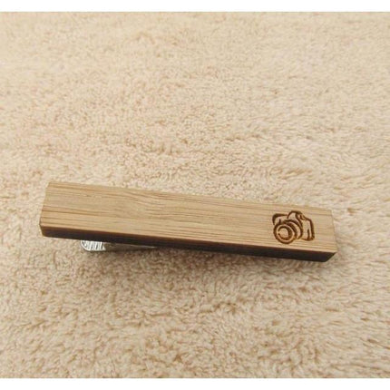 Trendy Icon Collection Wooden Tie Bars/Clips - 7 Styles