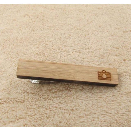 Trendy Icon Collection Wooden Tie Bars/Clips - 7 Styles