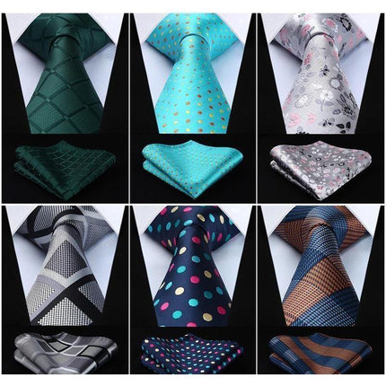 Trendy Wide Neckties & Handkerchiefs Collection - Multiple Styles