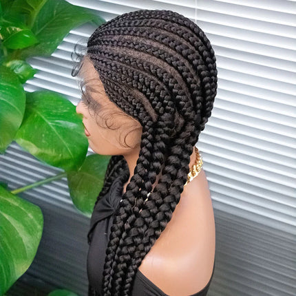 KIMA Cornrow & Box Braids Wig | Full Lace with Baby Hair