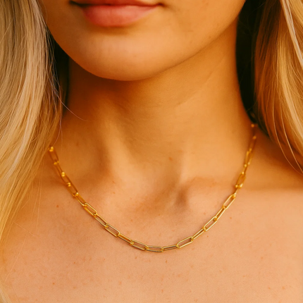 Paperclip Link Necklace – Effortless Glamour for Any Occasion