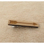 Leather tie clip