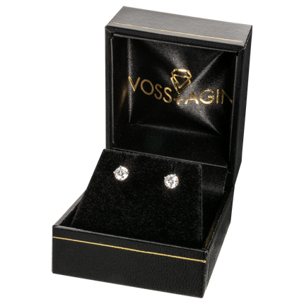 0.50 CTW Lab Grown Diamond Stud Earrings in 14K White or Yellow Gold – G VS