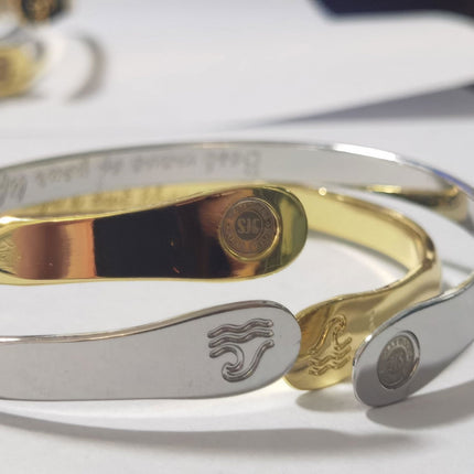 Engraved Wave Bracelets, Surfers Bracelets, Ocean Bracelets,  Engraved Best wave of your life's out there Bracelets