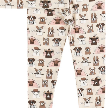 Camp Paws (Short Sleeve PJ) - Pink