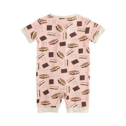 S'more to Love (Romper) - Pink