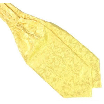 Yellow Paisley Gentleman Collection Ascot/Cravat Tie