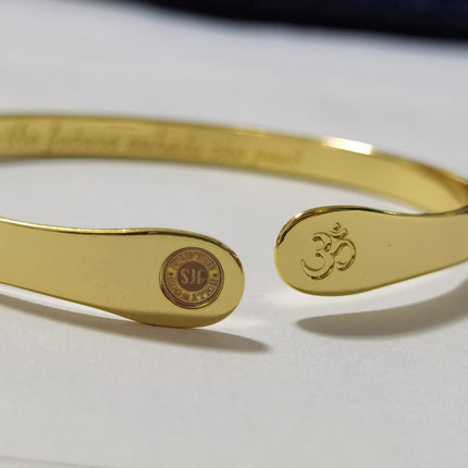 Yoga Bracelets, Om Bracelets, Engraved Bracelets Inhale the future exhale the past- The Om Symbol