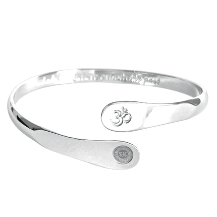 Yoga Bracelets, Om Bracelets, Engraved Bracelets Inhale the future exhale the past- The Om Symbol