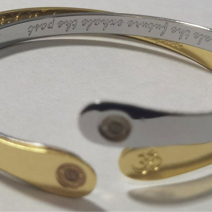 Yoga Bracelets, Om Bracelets, Engraved Bracelets Inhale the future exhale the past- The Om Symbol