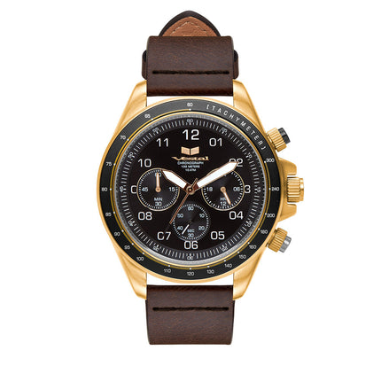 ZR2 LEATHER - Brown/Gold/Black