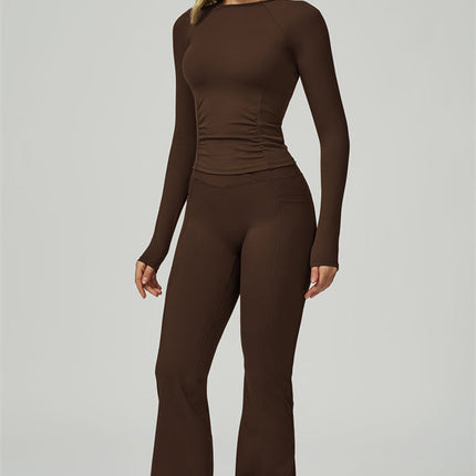 The FlexFit Active Top Flared Leggings 2-Piece Set