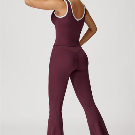The Stamina Tank Top Flared Leggings 2-Piece Set