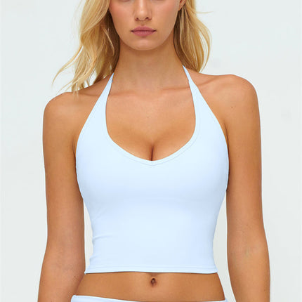 The Twirl Zip Jacket Halter Tank Top Leggings 3-Piece Set