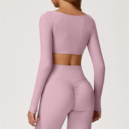 The Lily Belle Crop Top Flared Leggings 2-Piece Set