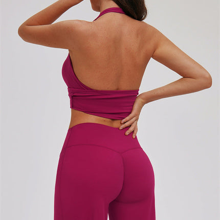 The Stride Crop Top Straight Leg Pants 2-Piece Set