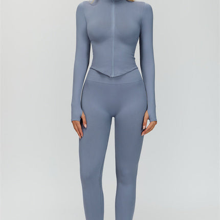 The Delight Jacket Sports Bra Leggings 3-Piece Set