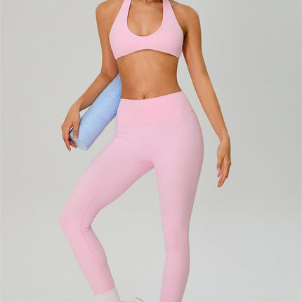 The Solid Sports Bra Leggings 2-Piece Set