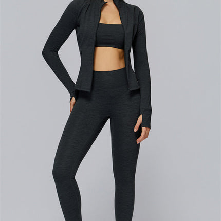 The Radiance Jacket Sports Bra Leggings 3-Piece Set