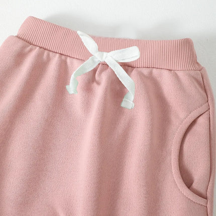 Children's Letter Graphic Sweatshirt and Pants Set
