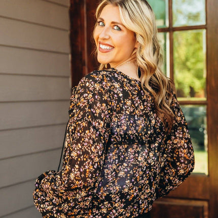 Garden Party Sheer Floral Top