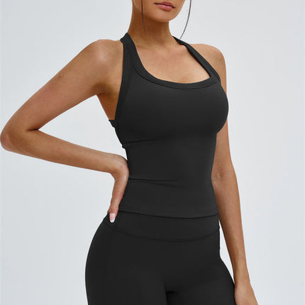 The Slate Y-Back Top