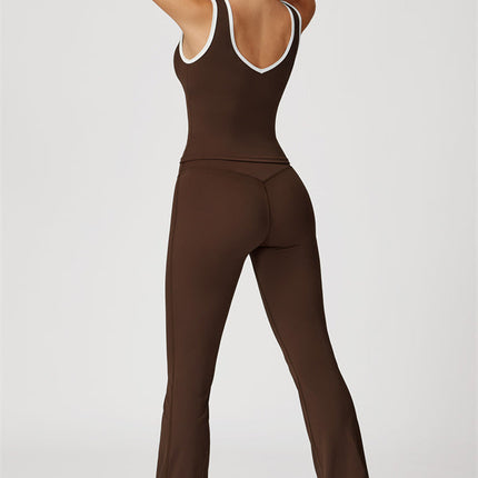 The Stamina Tank Top Flared Leggings 2-Piece Set