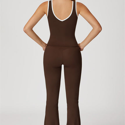The Stamina Tank Top Flared Leggings 2-Piece Set