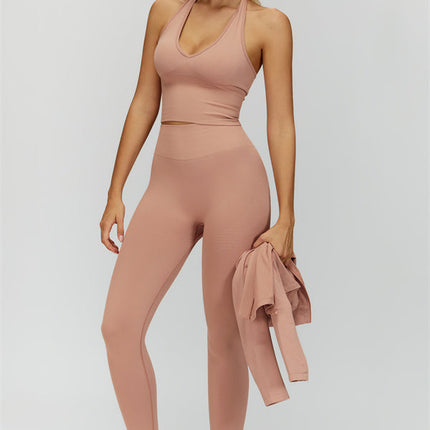 The Delight Jacket Sports Bra Leggings 3-Piece Set
